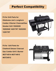 Grill Igniter Kit Fit for Oklahoma Joe’S Longhorn Combo 3 Burner Charcoal/Gas Sm