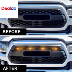 4 PCS Grill Led Lights with Fuse Adaptor Compatible with 2016-2023 Toyota Tacoma