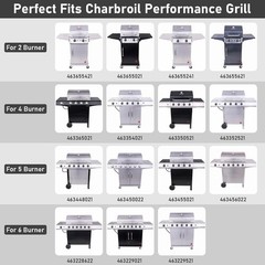 Grill Replacement Parts for Charbroil Performance 4-Burner 463365021 463365724 4
