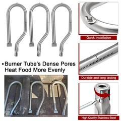 Grill Replacement Parts – BBQ Thermometer, Heat Plates, Burners for Nexgrill & K