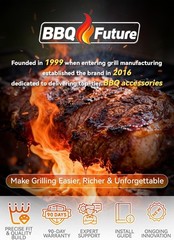 BBQ Future Ceramic Heat Deflector Plates for Kamado Joe Big Joe I, II, III, XL B