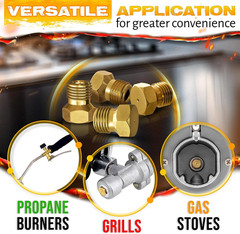 Natural Gas Orifice Conversion Kit – Propane Orifice Kit 10 Pcs Brass Jet Nozzle
