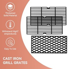 DGH450CRP Cooking Grates for Dyna-Glo Gril, Fits DGH450CRP-D 3PC-Grill Grates