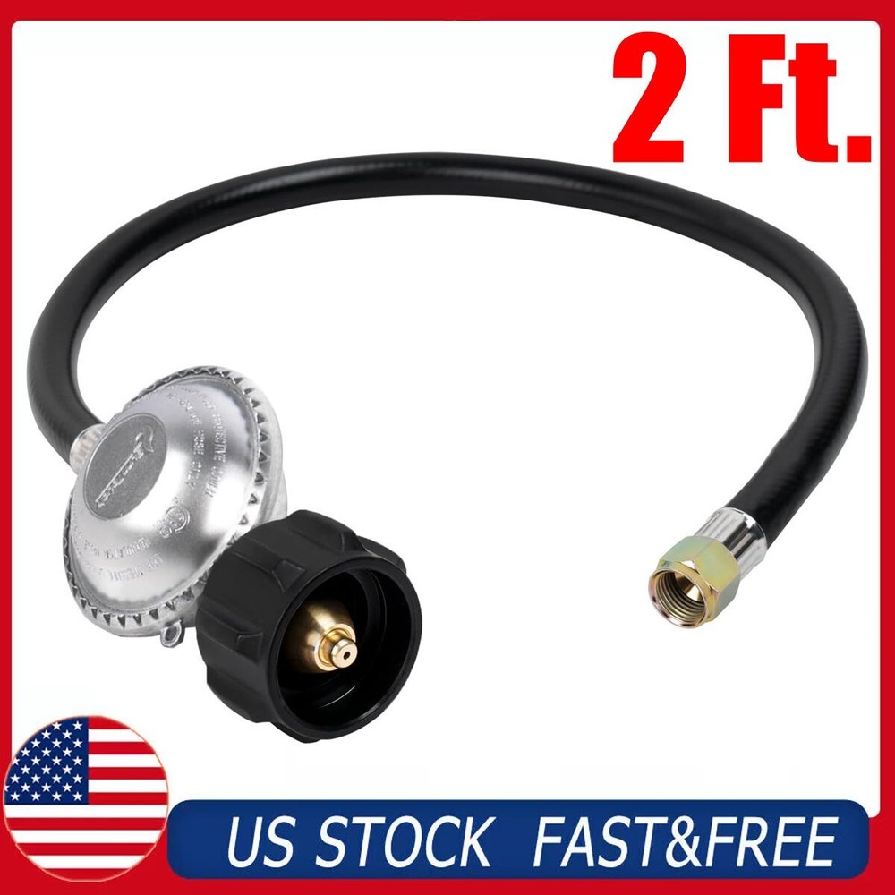 2Ft Gas Pit Propane Regulator and Hose Kit for Weber Genesis Series Grill Stove