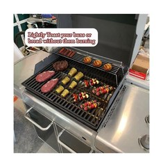 QuliMetal Stainless Steel Warming Rack for Weber Genesis 300 Series(2007-2016…