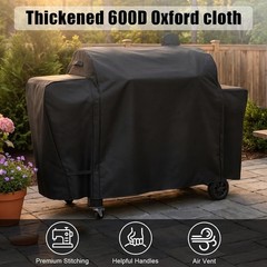 Pit Boss PB1100 PB1230 Grill Cover Heavy Duty Waterproof 600D Fade Resistant