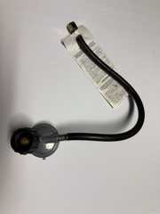 ABYDA Propane Regulator ABR101 with Hose Replacement Part Black Silver