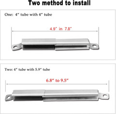 4 Pack 304 Stainless Steel Carryover Tubes – Universal Gas Grill Crossover Tube