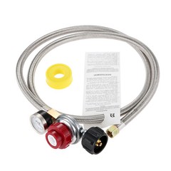 1 Set 0-30 PSI QCC1/Type1 High Pressure Adjustable Propane Regulator with Gauge