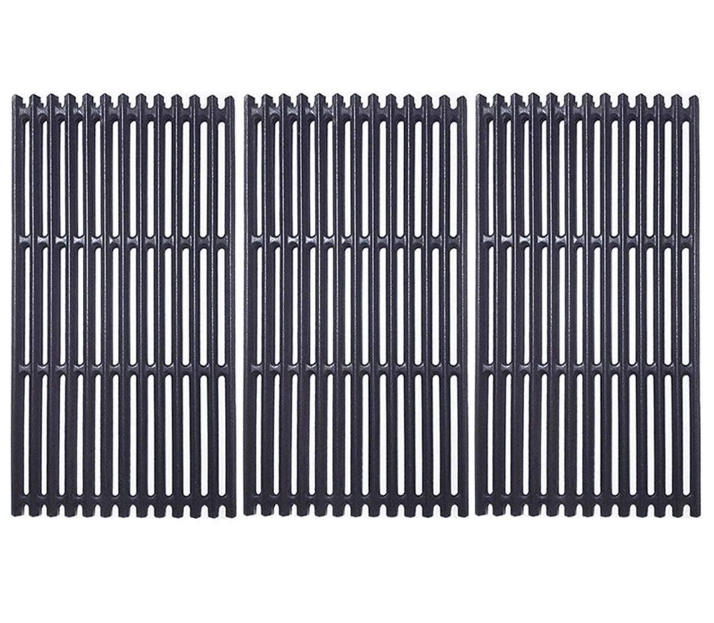 Grill Grate 17 x 9 1/2 inch 3-Pack Matte Cast Iron for Charbroil Tru Infrared