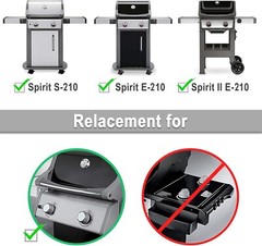 69785 18″ Grill Burner for Weber Spirit I & II 210 Grills with Up Front Control