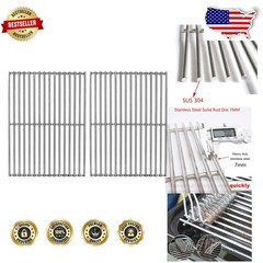 19″ Stainless Steel Grill Grates – Durable & Rust-Resistant BBQ Cooking Grid