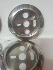 6 Barbecue BBQ Knob Bezels Kit • Charbroil Griddle & Burner Natural Gas