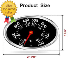 1PC Grill Lid Thermometer Heat Indicator Replacement for Grill Master Nexgrill