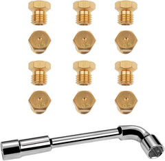 Propane Natural Gas Conversion Kit – 12 Pcs M6X0.75 Brass Orifice Nozzles 0.5Mm