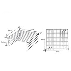 Folding BBQ Grill in Silver with Adjustable Height for Outdoor Gatherings