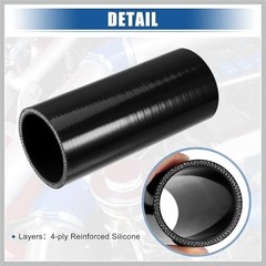 2.25″ ID 6″ Length 4-Ply Reinforced High Temp Straight Coupler Silicone