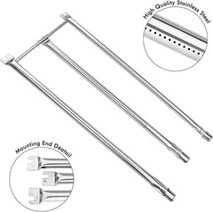 Hisencn 7508 Grill Burner Tube for Weber Genesis Silver B & C, Gold B & C, Weber