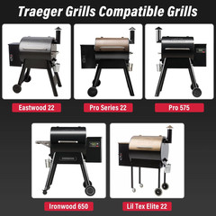 Folding Front Shelf for Traeger Pro 22, Pro 575, Ironwood 650 Pellet Grills, BAC
