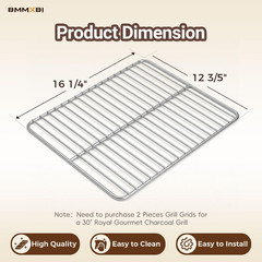 1-Pack Grill Grate Replacement Parts for Royal Gourmet 30-Inch CC1830 Charcoal G