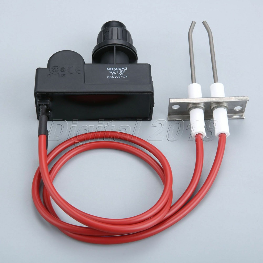 Ignition Kit Electronic igniter with high Spark Plug Wire Gas Grill Heater Parts