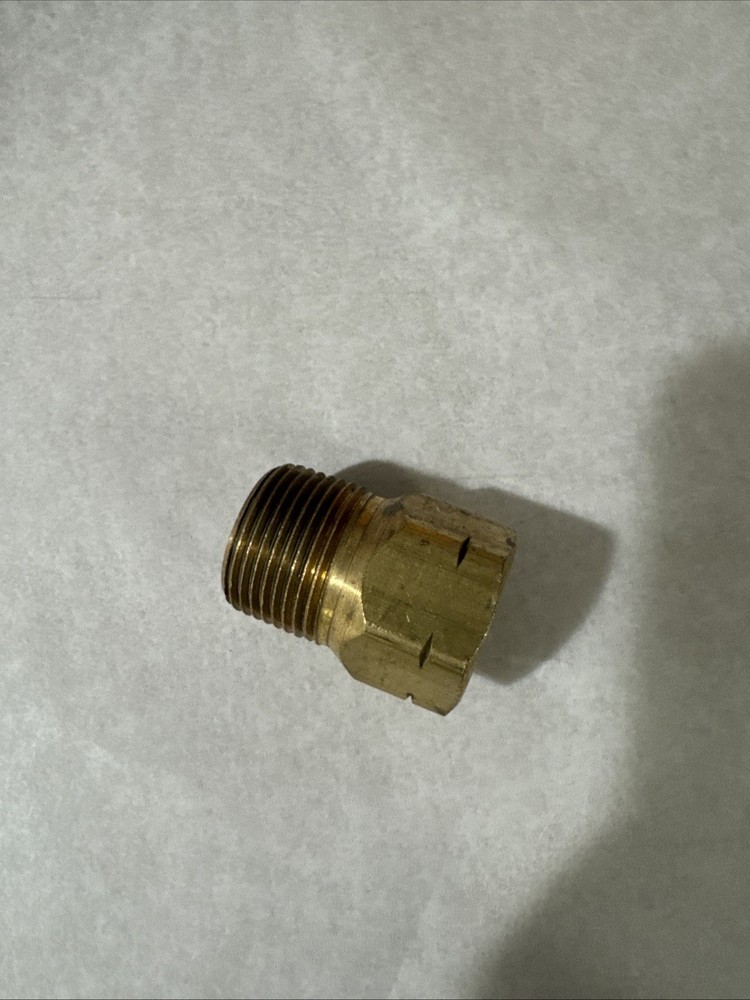 MEC ME287 F. POL x 3/4″ MPT Brass Single Piece Propane Adapter