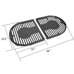 Stanbroil Cast Iron Grill Cooking Grates Replacement Parts for Coleman Black
