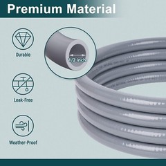 BURNTOUCH 1/2″ ID Natural Gas Hose, Low Pressure LPG Hose, for Weber, Char-Broil
