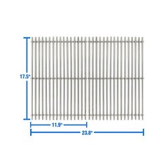 17.5″ Stainless Steel 7639 Cooking Grates for Weber Spirit 300 Series, Spirit…