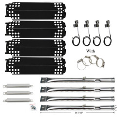 Hisencn Repair kit Grill Burner Pipe Tupe, Heat Plate Tent, Crossover Tube…
