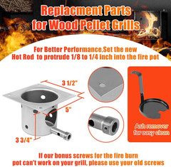 Auger Motor Grill Induction Fan Fire Pot Hot Rod Igniter for Traeger Pit Boss