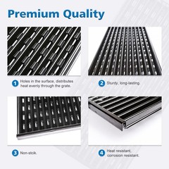 Grill Grates for Performance Tru-Infrared 2 Burner Porcelain Emitter Plate