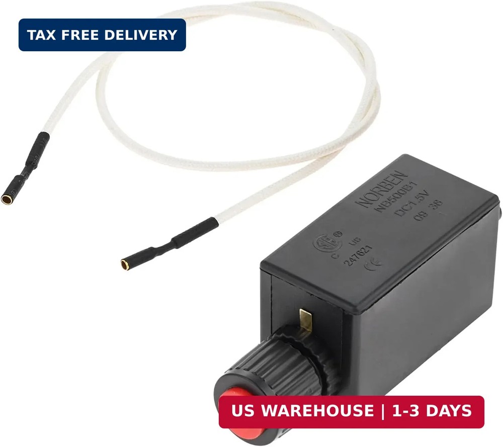 Spark Generator Electronic Push Button Pluse Igniter with Wire 20inch(500mm) Rep