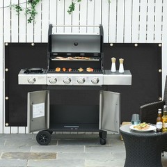 Heat Shield Behind Grill Black Fireproof Cover and Screen Protect Deck Railin…
