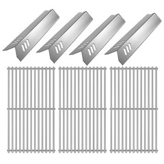 4Packs Heat Plate With 3 Packs Grids Grill Parts for Dyna-Glo DGF510SBP, For …