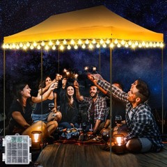 Hohean 1 Pack Canopy Tent Lights, 59ft 120LEDs Canopy Lights Outdoor Battery …