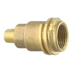High Strength Gas Connector Adapter Solid Brass Thread Propane Or Natural Gas