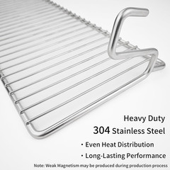 S13960 Grill Warming Rack Replacement Parts for Delta Heat 32 Inch BBQ Grill 304
