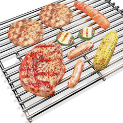 2Pcs Stainless Steel Cooking Grates for Nexgrill, 17” X 26.4” | Grill Replacem