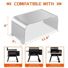 Stainless Steel Grill Heat Baffle Diffuser for Traeger Ironwood 650/885 Pro 5…