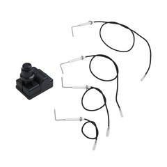 Grill Ignitor Kit Ignition Components Ignition Needle Chrome Coated Button Cover