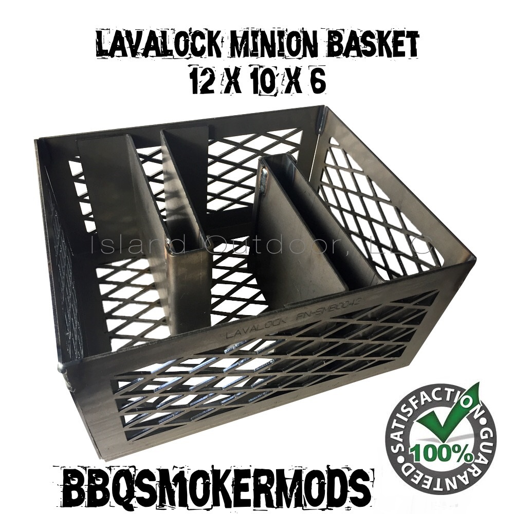 LavaLock® Minion Method Charcoal Maze Basket w/ 2 Minion Bars 12 x 10 x 6