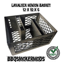 LavaLock® Minion Method Charcoal Maze Basket w/ 2 Minion Bars 12 x 10 x 6
