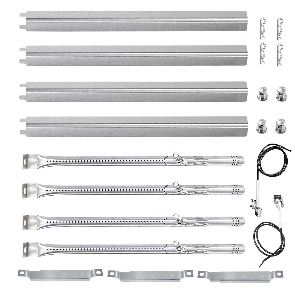 Welbocom 15.4″ Grill Burner Kit for Charbroil Performance II 4 & 3 Burner Gri…