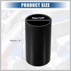 2.75″ ID 6″ Length 4-Ply Reinforced High Temp Straight Coupler Silicone