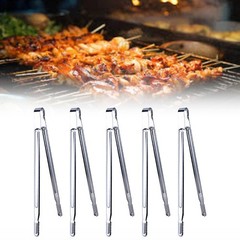 Cooking Tongs Stainless Steel High Heat Resistant Barbecue Kitchen Tool 40cm