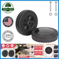 Replacement 6 Inch Grill Wheels for Coleman LXE RoadTrip, High Load Capacity