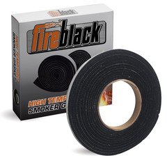 ® Hi Temp BBQ Smoker Gasket Self Stick 15 Ft High Heat 1/2 X 1/8 Black