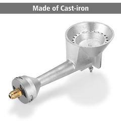 Propane Cast-Iron Round Burner & 4FT 20PSI High Pressure Regulator Hose& Fitting