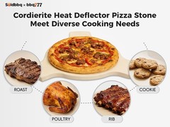 Heat Deflector Stone Replacement Parts for Char-Griller 6211 Smoking’ Stone J…